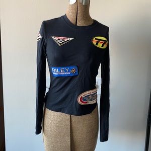 Riley long sleeve top with Patches